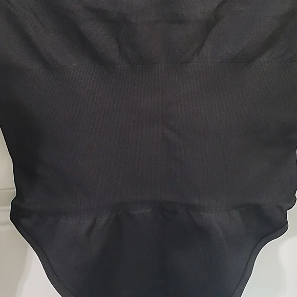 Women's Black Long Sleeve Shapewear Bodysuit - Picture 6 of 9